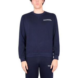 BALLANTYNE Men's Crew Neck Sweatshirt with Logo Detail Men BLUE Sweaters &